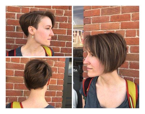 Asymmetrical cut