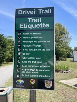 Trail etiquette