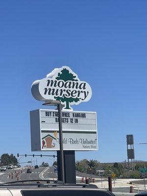 Moana Nursery at Pyramid highway.