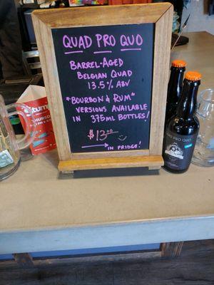 Quad pro quo beer