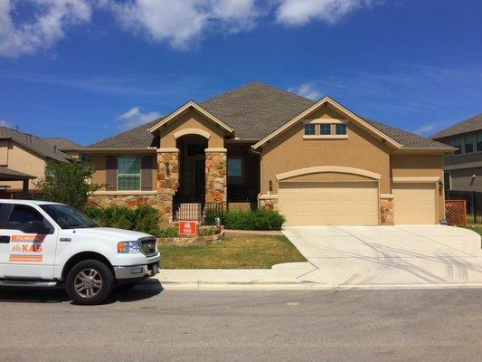 Hail damage roof replacement lifetime dimensional shingle 2016.