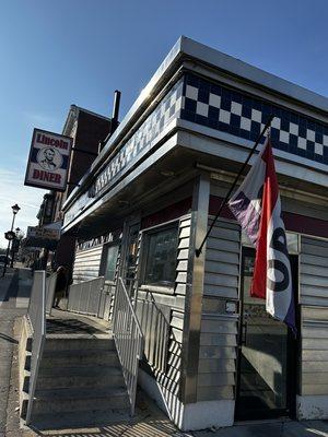 Entrance to the diner