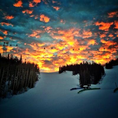 Sunrise on Aspen Mountain