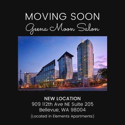 Official moving date is October 1st, 2019! Book your appointment with me at my new location!