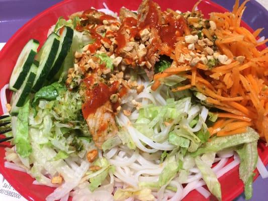 Asian Noodle Salad with Pork $4.99