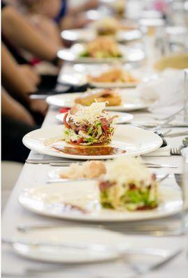 Catering options are always custom and fresh for your special event.