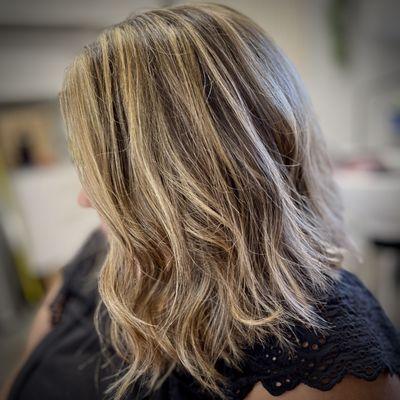 partial foil with haircut and style