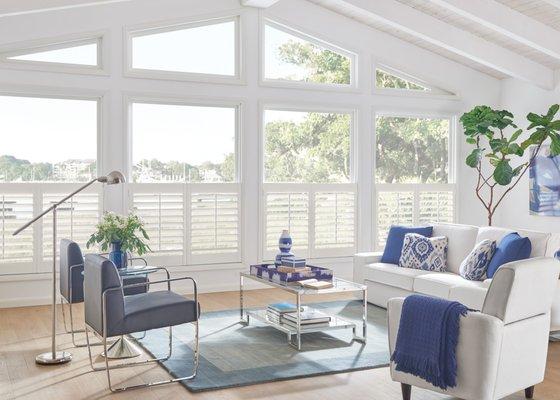 Living room - Wood Blinds