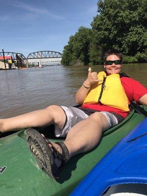 Memorial Day 2017 -- Hang Loose man. The paddle is great. (Strong current this year)