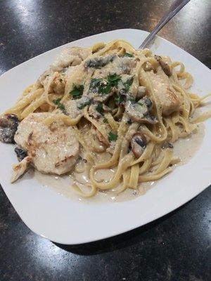 Chicken Piccata with fettuccine