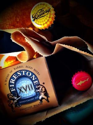 Firestone 17th Anniversary | The Bruery White Oak | Dogfish Head Red & White