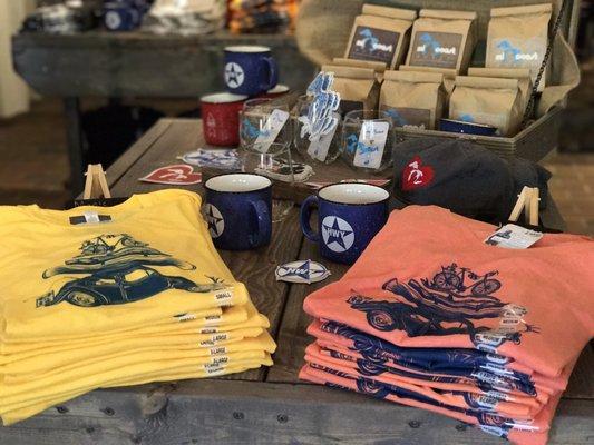 Coffee, Camp Mugs, Road Trip Tees....So many awesome items at Mi Coast. visit 115 Butler St. Mi Coast Flagship Store.