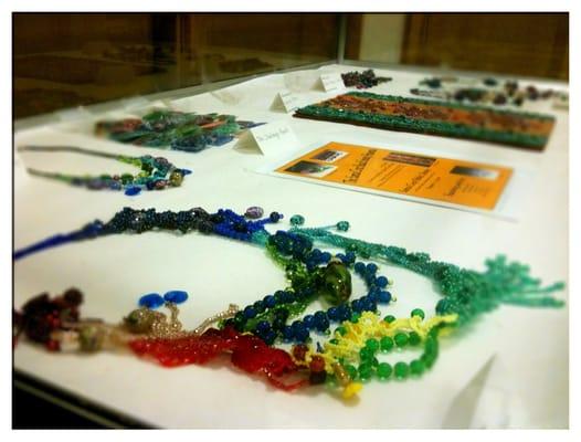 The SC Bead Society diaplay at the Checkout!