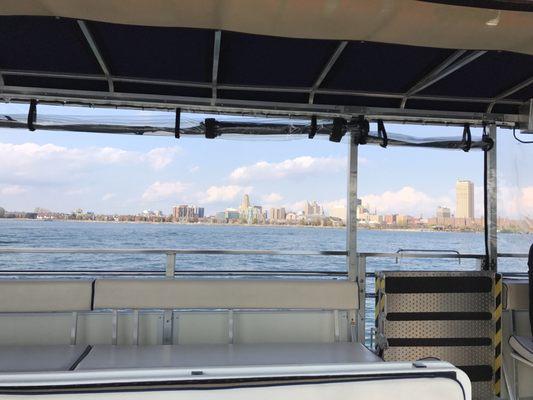 Buffalo skyline from boat