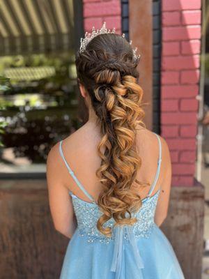 Event updo hair style