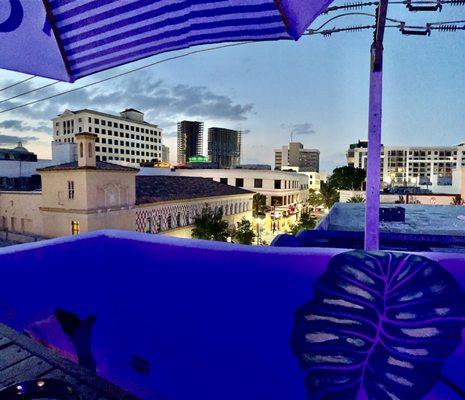 Sunset on the roof.