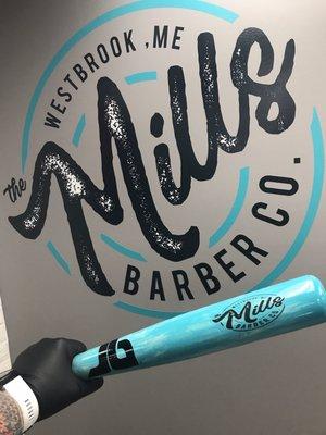 Custom Baseball bat made for us here at the Mills