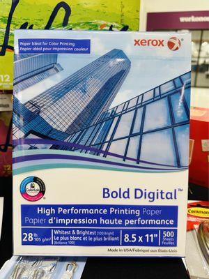 Xerox Bold Digital 28 lb paper  for brochures and presentations