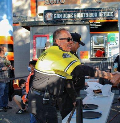 San Jose Giants Baseball Security Team.