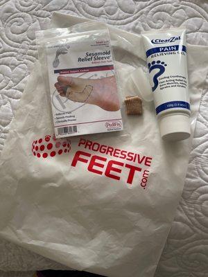 A goodie bag for my feet!