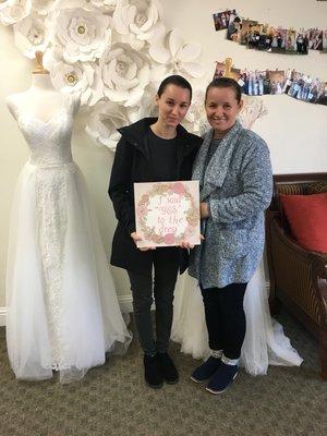 Congratulations to Olga who said yes to her dress.