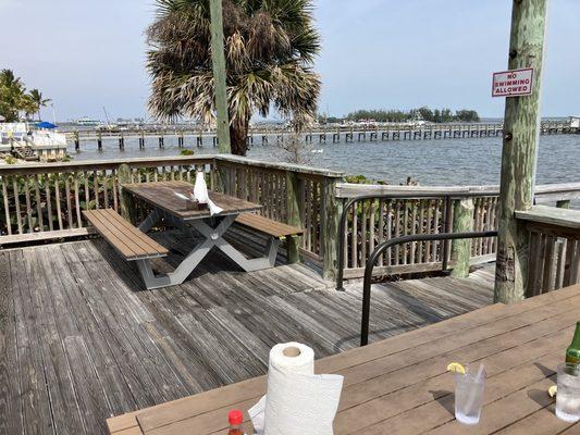 Outdoor deck.