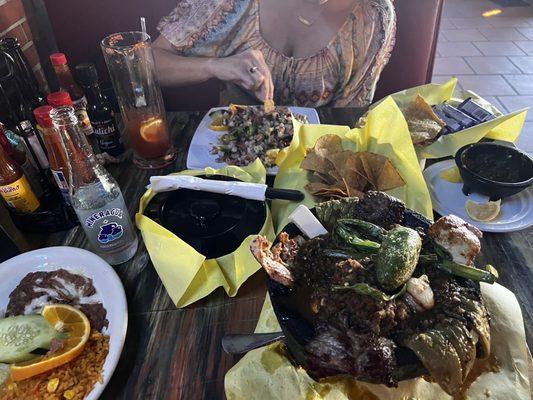 Ceviche, and Molcajete Mexicano