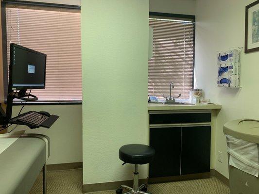 Comfy exam room.