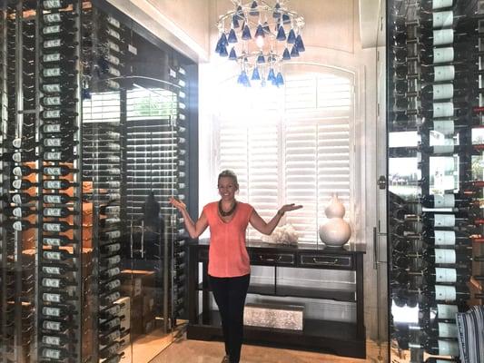 All Glass Double Wine Room