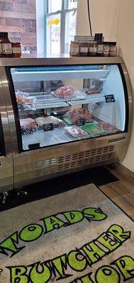 Meat case with fresh selections