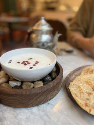 Rice Porridge with Pomegranate