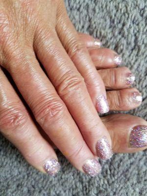 Really nice gel pedicure and manicure by Judy!