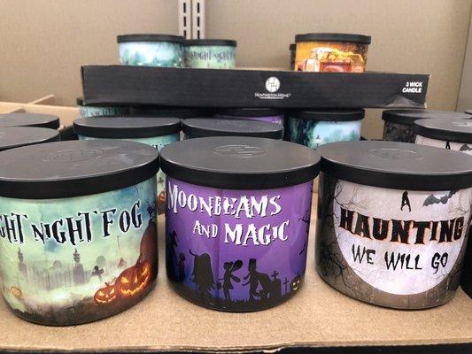 Halloween candles are here.