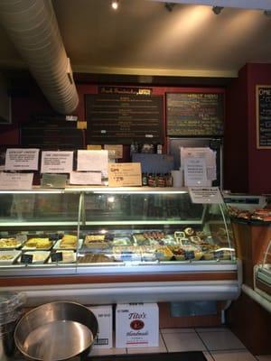 Deli counter, lots of good options for lunch and breakfast