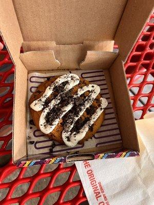 Peanut Butter Cookie with oreo crumble and buttercream frosting