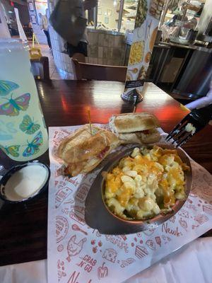 Newks Q with a side of Mac and cheese