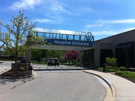 Main entrance to the hospital