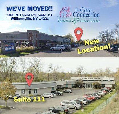 As of 2/1/22 Care Connection is now located at 1360 N. Forest Rd, Suite 111  Williamsville, NY 14221.