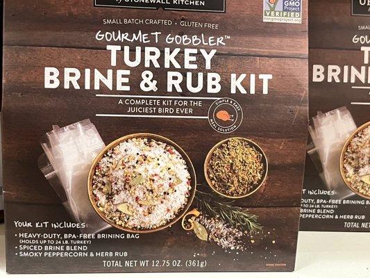 Great brine kits for turkey!