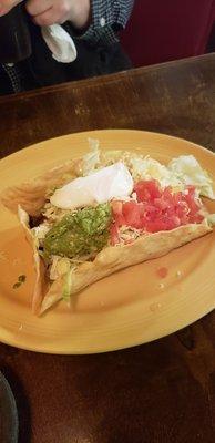 Taco salad bowl