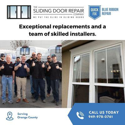 For all your window and patio door repair needs, look no further than The Sliding Door Repair Company.