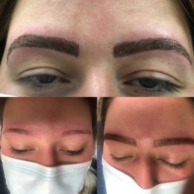 Microblading before and after