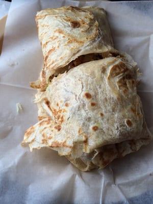 Burrito de fajita de pollo