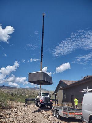 Smooth install OVER OUR HOUSE!!