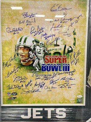 69 Jets team autographed 16x20 photo