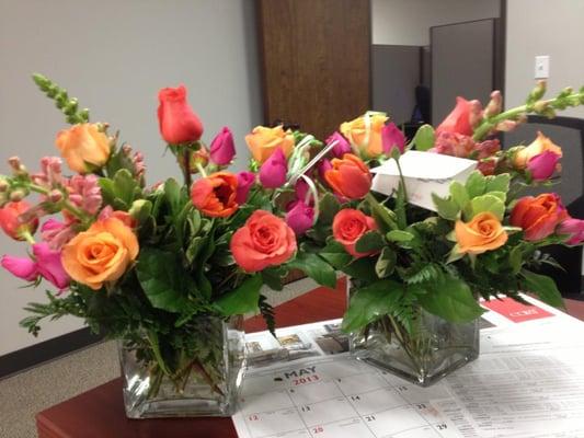 Flowers from our clients.  We literally have THE BEST clients!