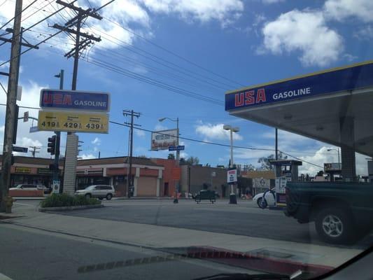 As seen from Cahuenga Bl heading south