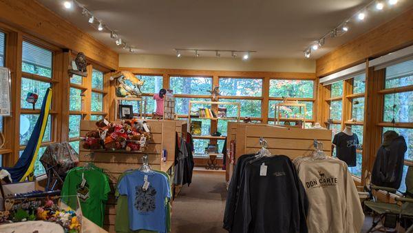 Inside the gift shop