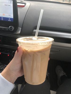 Irish cream iced latte