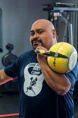 Owner Phil Gutierrez. ManCave is Visalia's best Kettlebell training center.